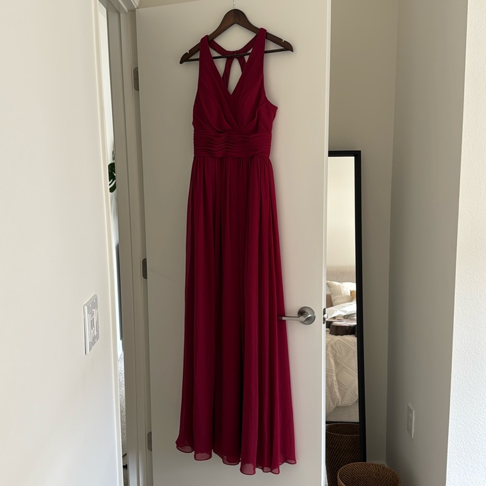 NWT Azazie Natasha Dress in Burgundy